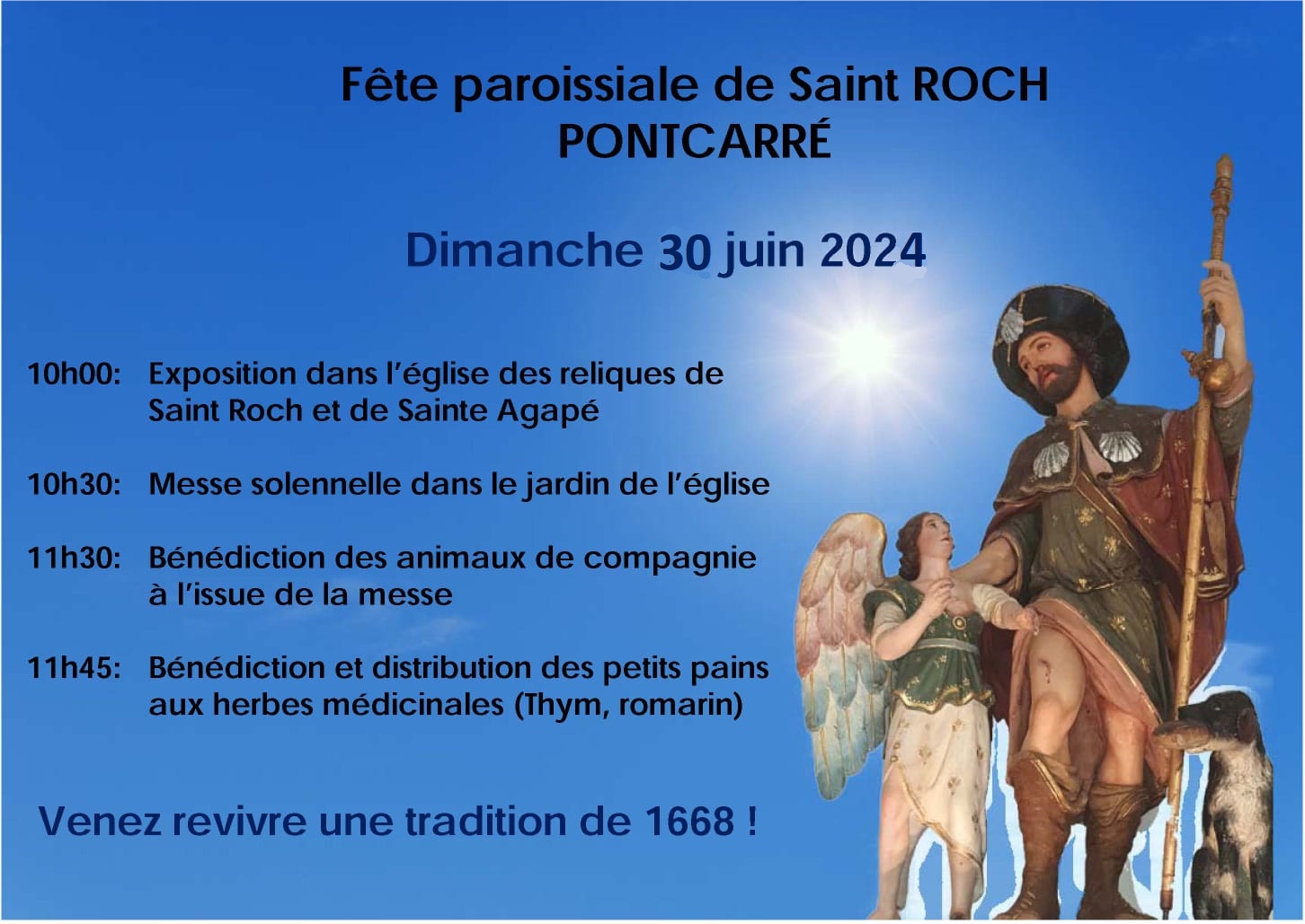 Fête de St Roch à Pontcarré