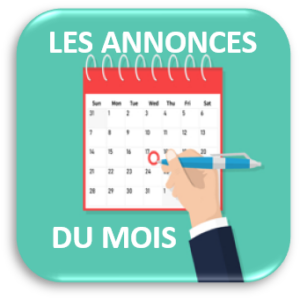 Annonces du mois
