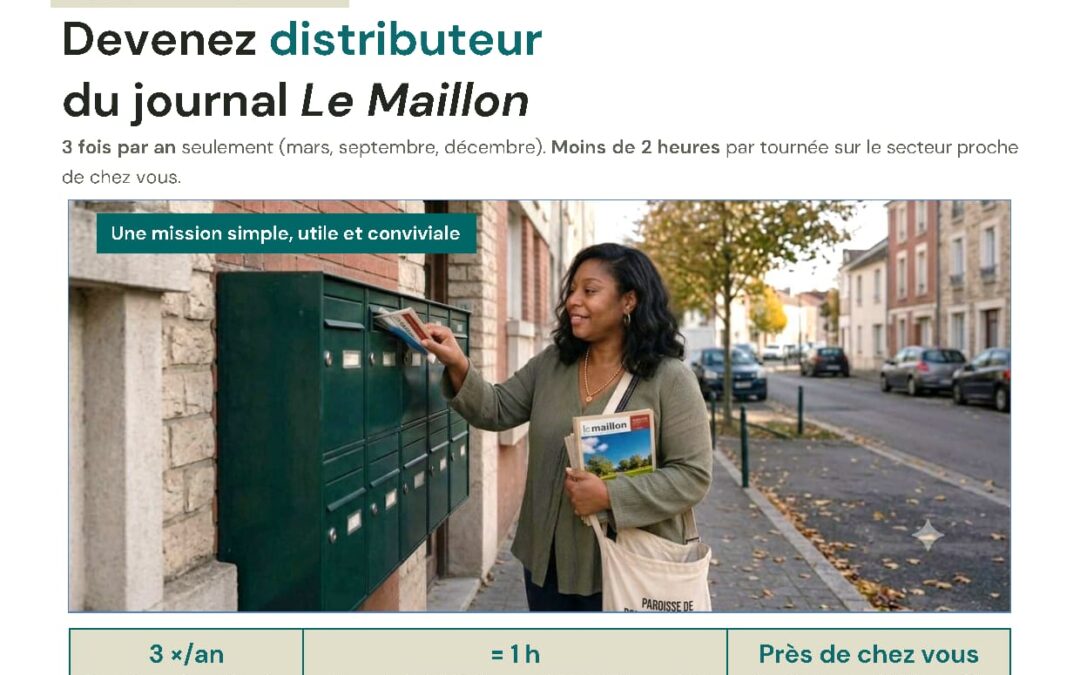 Bénévoles distribution journal « le maillon »