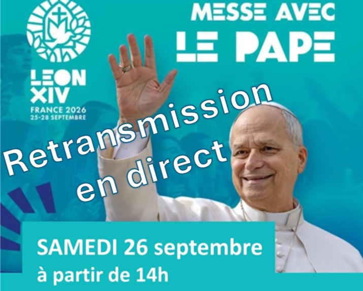 Ozoir : Retransmission en direct de la messe avec le pape Léon XIV